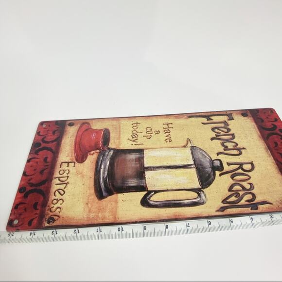 French Roast Espresso Coffee Tin Wall Art - Picture 7 of 7